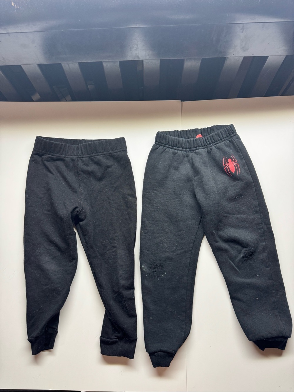 Size 4 Garanimals and Spider-Man Black Sweatpants with Spider Logo